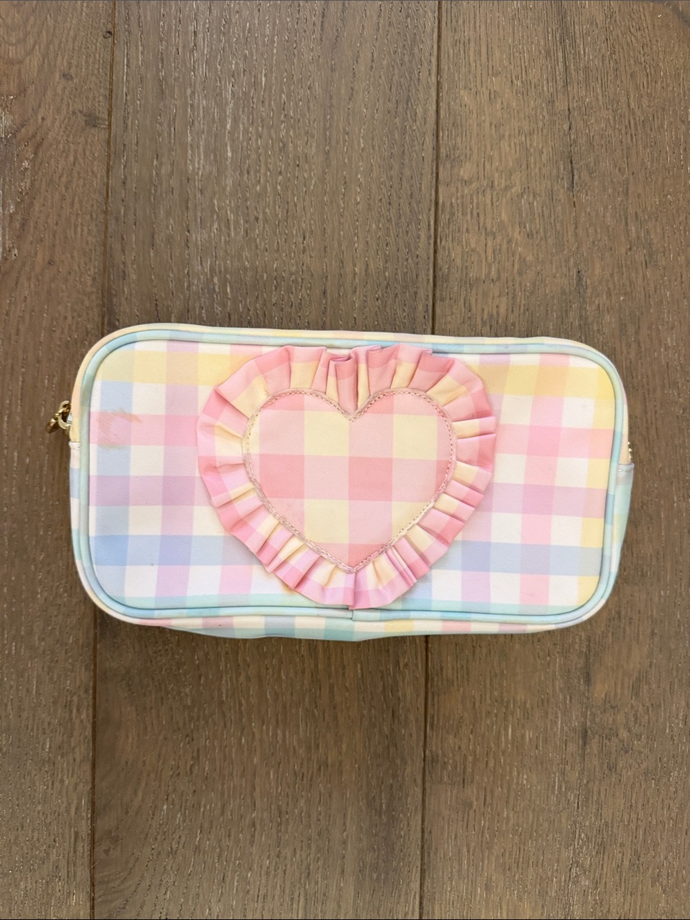 Stoney Clover Lane Rainbow Gingham Small Pouch